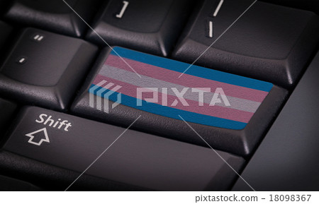 Flag on keyboard 18098367