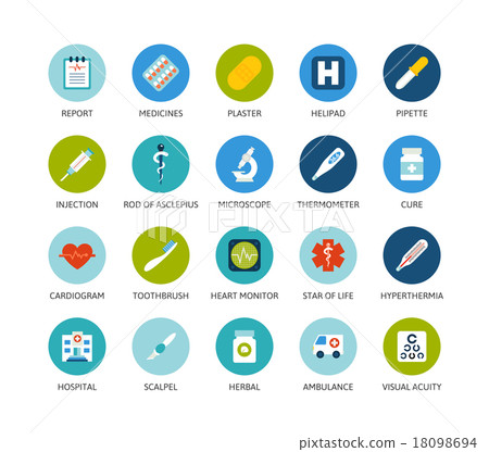 Round icons thin flat design, modern line stroke Round icons thin flat design, modern line stroke 18098694