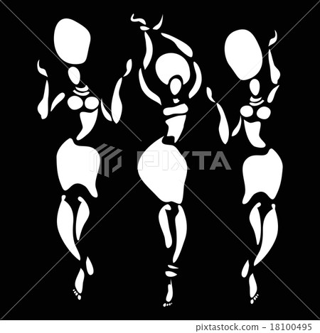 African silhouette set. 18100495