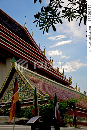 thailand bangkok in rain temple abstract c thailand bangkok in rain temple abstract c 18100812