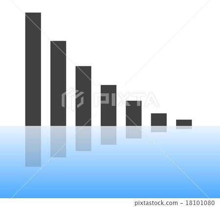 Descending bar chart - Stock Illustration [18101080] - PIXTA