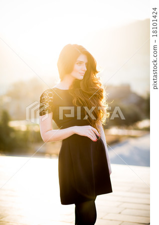 Beautiful girl summer with make-up. Beautiful girl summer with make-up. 18101424