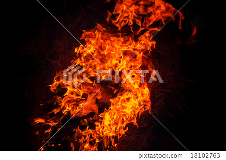 Burning fire flame background 18102763