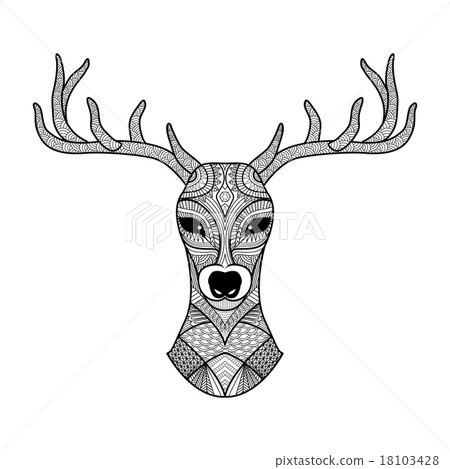 Zentangle deer 18103428