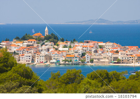 Town Primosten in Croatia Town Primosten in Croatia 18103794