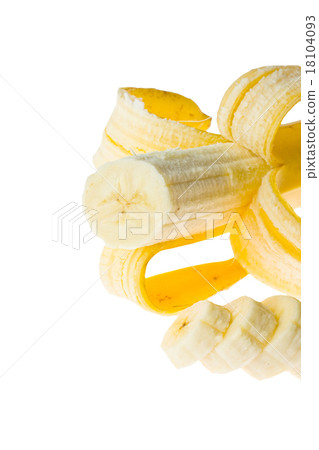 Ripe bananas isolated on white Ripe bananas isolated on white 18104093