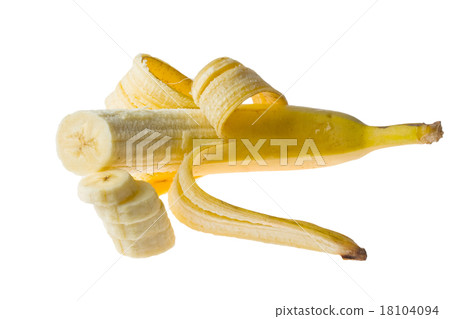 Ripe bananas isolated on white Ripe bananas isolated on white 18104094
