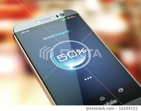 插图素材: mobile phone charging. smartphone with charge 查看全部