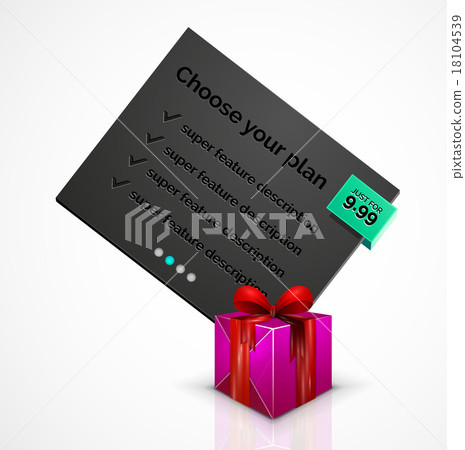 Abstract web message box with Christmas decoration - Stock Illustration ...