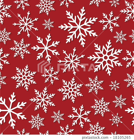 Seamless pattern with paper snowflakes Seamless pattern with paper snowflakes 18105265