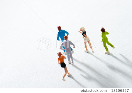 A human who runs in the light 18106337