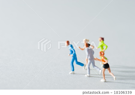 A human who runs in the light 18106339