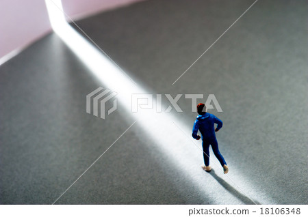 A human who runs in the light A human who runs in the light 18106348