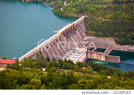 Dam on River Drina - Serbia 18106583
