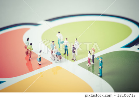 Elderly people and elderly people in wheelchair 18106712