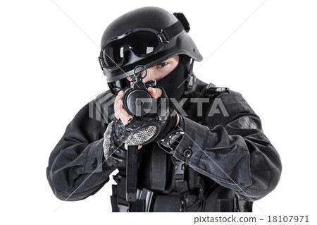 照片素材(圖片): swat police officer