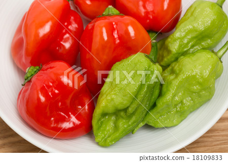 生辣椒Habanero和Joloquia 18109833