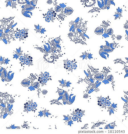 Japanese-style carp pattern, 18110543