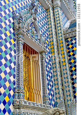window in gold temple bangkok grate blue window in gold temple bangkok grate blue 18111958
