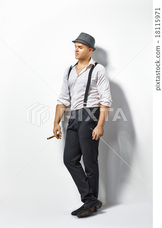 Stylish man with cigar Stylish man with cigar 18115971