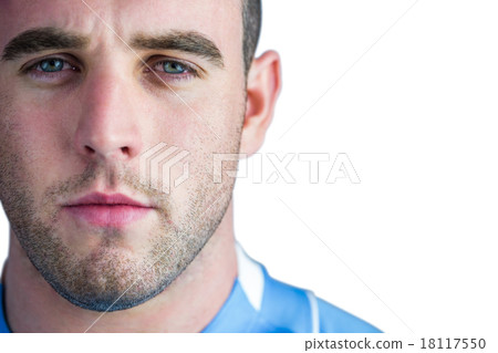Rugby player looking at camera Rugby player looking at camera 18117550