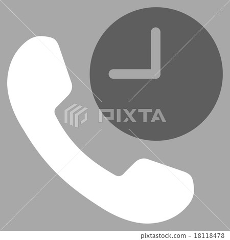 Phone Time Icon - Stock Illustration [18118478] - PIXTA