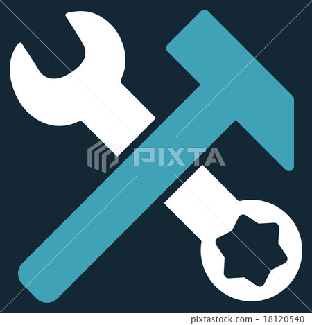 Hammer And Wrench Icon Hammer And Wrench Icon 18120540