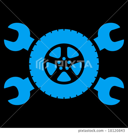 Tire Service Icon Tire Service Icon 18120843