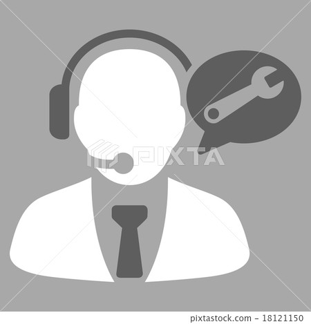 Service Manager Message Icon - Stock Illustration [18121150] - PIXTA