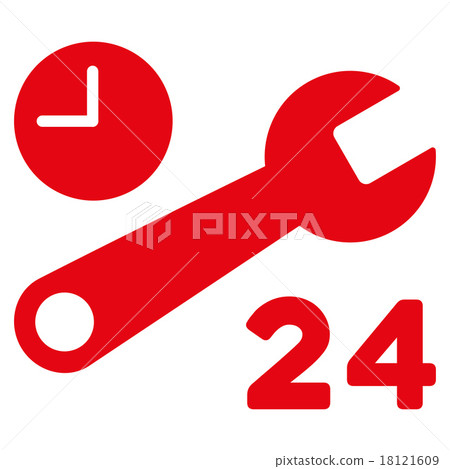 Service Hours Icon - Stock Illustration [18121609] - PIXTA