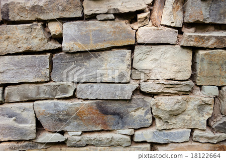 Stone masonry with rich and various texture 18122664