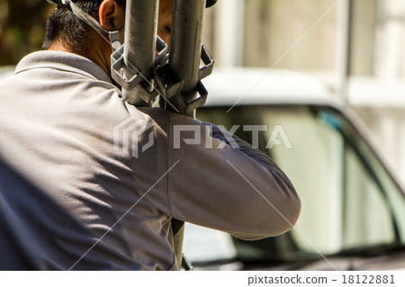 Exterior wall construction scaffolding 18122881