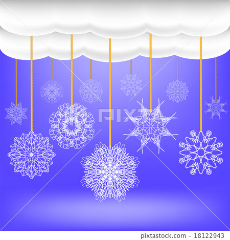Abstract Winter Snow Background. 18122943