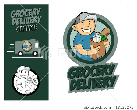 Grocery Delivery Service Concept. 18123273