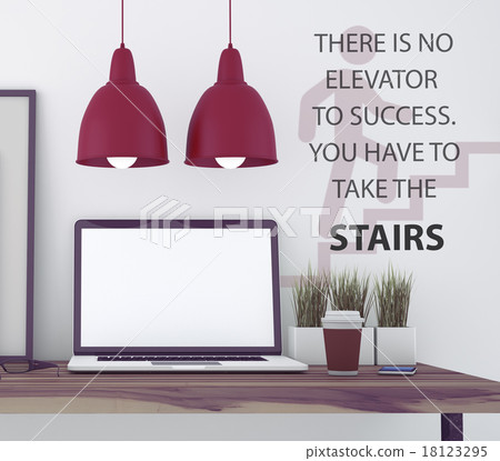 Inspirational quote on wall. 18123295