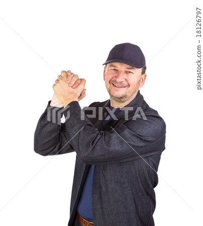 Worker in winter workwear. 18126797