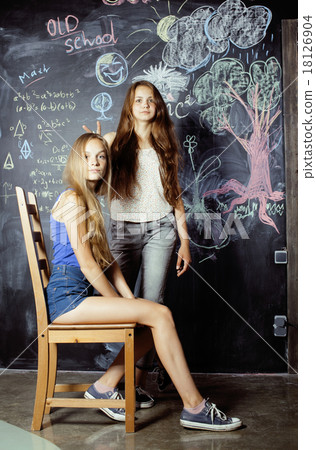 back to school after summer vacations, two teen back to school after summer vacations, two teen 18126904