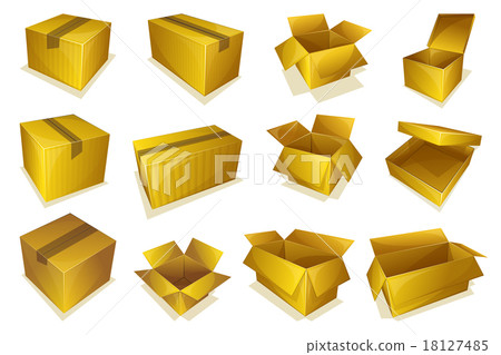 Cardboard parcel icon Cardboard parcel icon 18127485