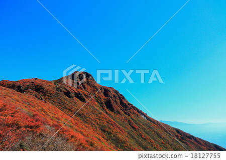 Autumn leaves of Oboibayama from the steppe 18127755