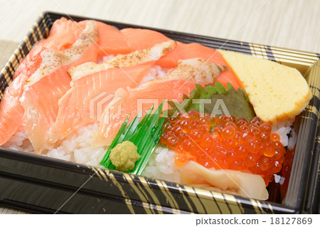 Delicious salmon leaflet Delicious salmon leaflet 18127869