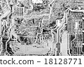 Abstract monochrome circuit background 18128771