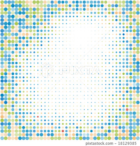 Colorful halftone background.Halftone dots frame 18129385
