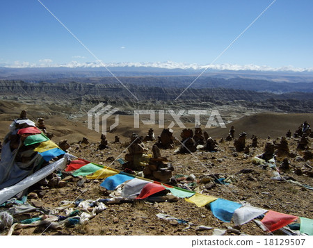 View of West Himalaya from Western Tibet 18129507