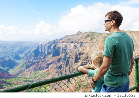family hiking at kauai 18130552
