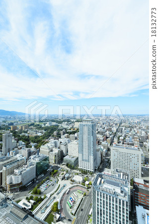 札幌的城鎮景觀(北側) 札幌的城鎮景觀(北側) 18132773