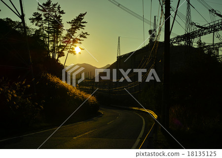 Sunset from the prefectural highway No. 602 Sunset from the prefectural highway No. 602 18135125