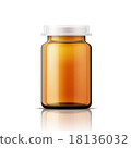 Glass bottle for pills. 18136032