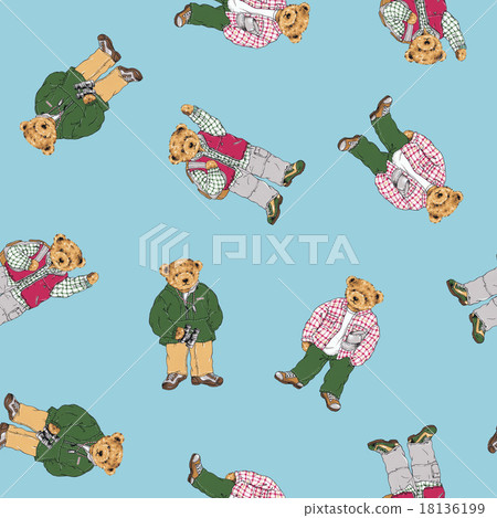 Hiking bear Hiking bear 18136199