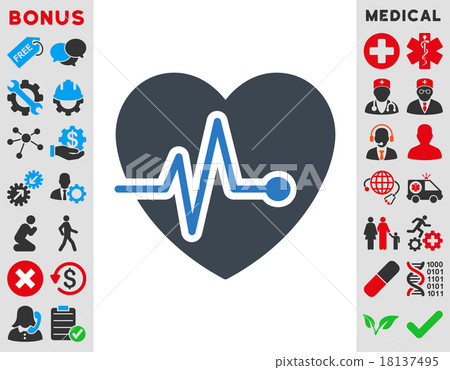 Heart Pulse Icon Heart Pulse Icon 18137495