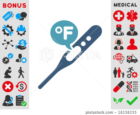 Fahrenheit Temperature Icon Fahrenheit Temperature Icon 18138155